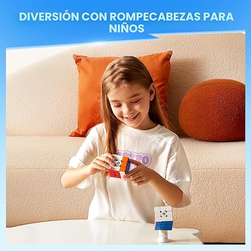 Miniatura 5 de GAN 356 M, Cubo de Velocidad 3x3 Magnético 356M Sin Calcomanías, Juguetes Antiestrés para Niños y Adultos, Sin GES Extra