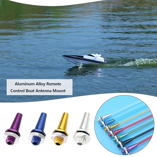 Foto 2 de 7 de LT Easiyl 4 soportes de antena de aleación de aluminio M6 de 23 mm con control remoto para antena de barco RC