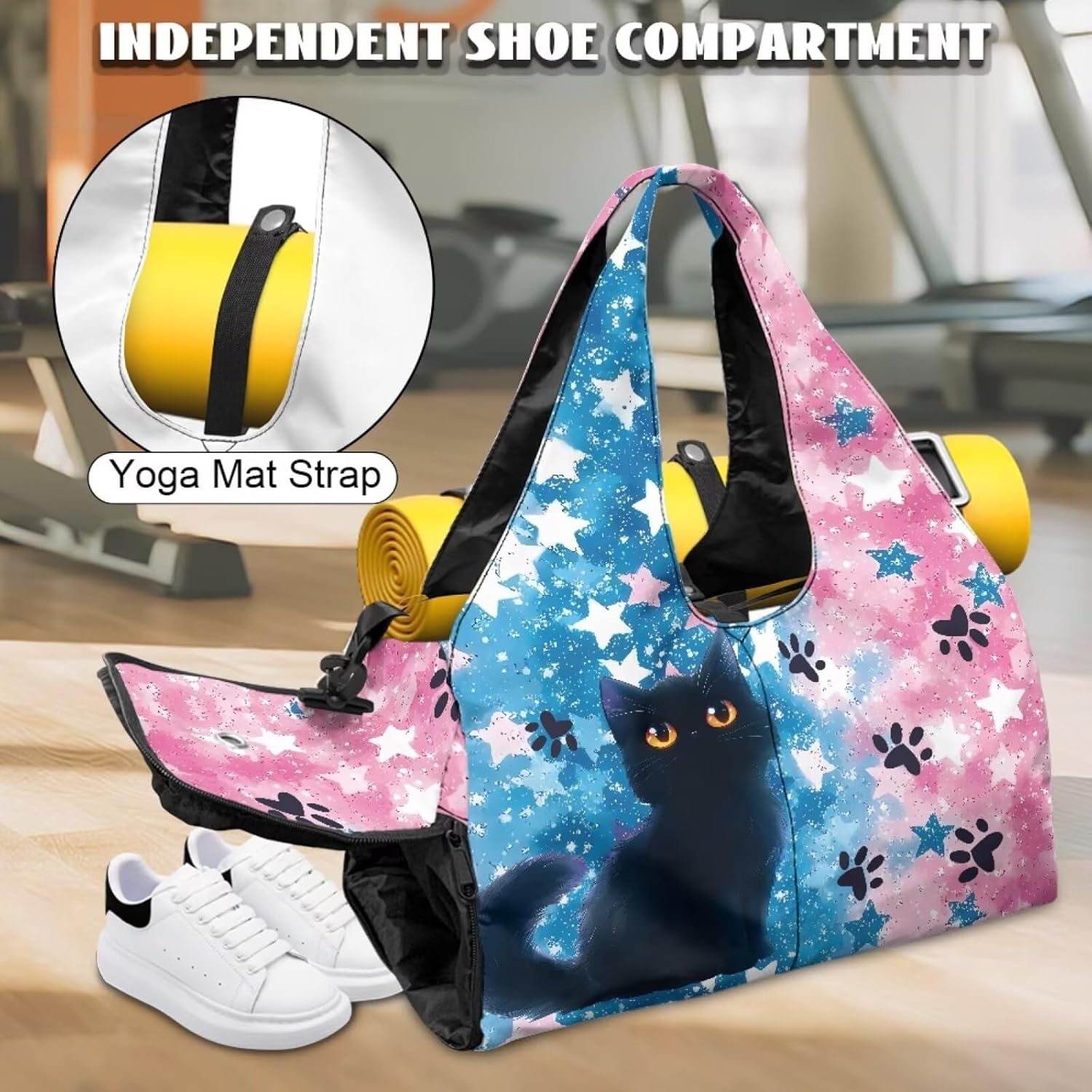 Gym Bag for Women Sports Travel Duffel Bags with Shoe Laptop Compartment for Travel Office Beach Workout
