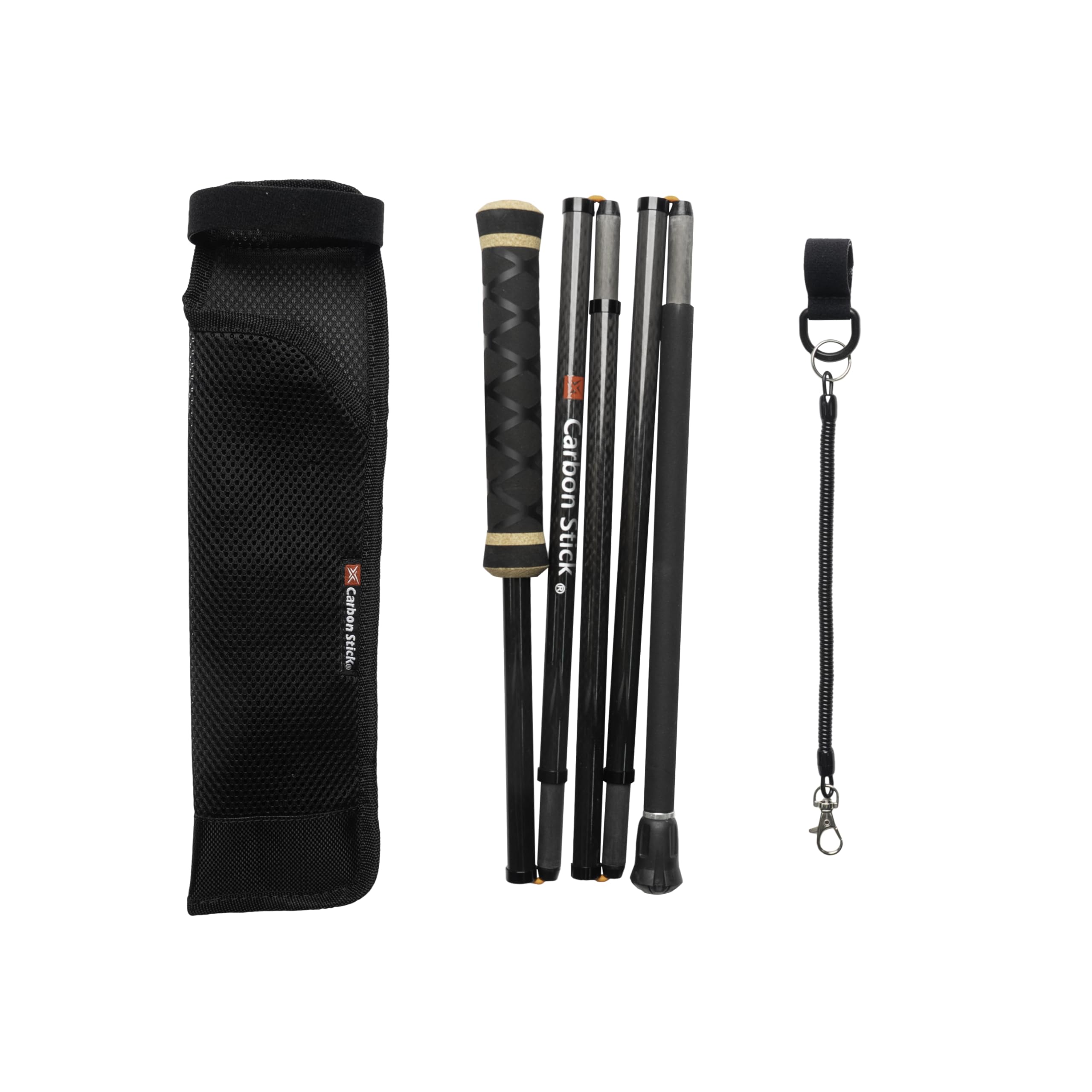 QD Wading Staff | X Carbon Tech Carbon Fiber Wading Stick | Hybrid Cork Handle