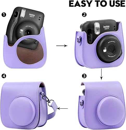 Miniatura 3 de Funda protectora para cámara instantánea Fujifilm Instax Mini 11 12 9 con álbum Instax Mini, álbum de fotos para cámara Fujifilm Instax Mini, funda