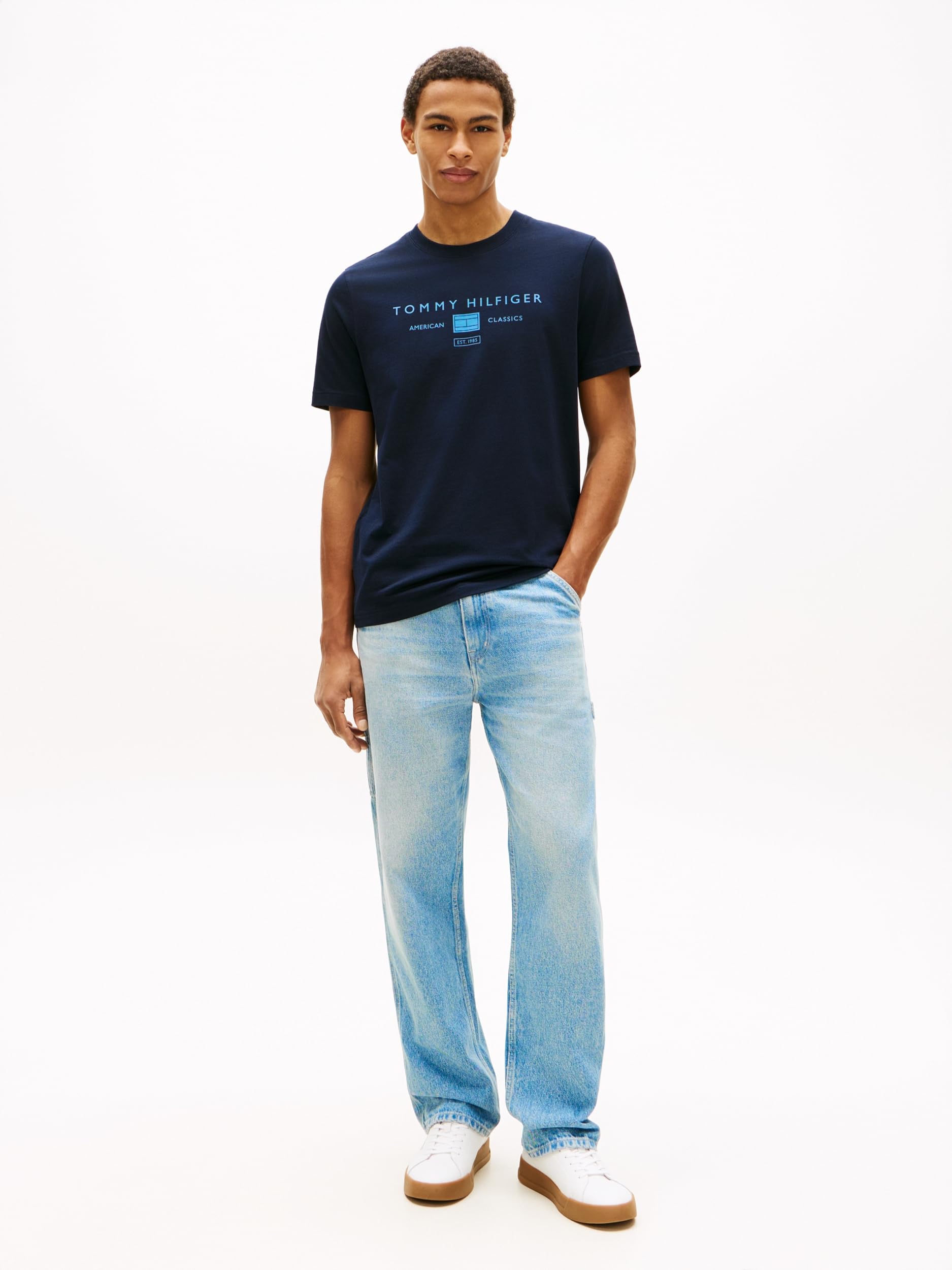 Tommy Hilfiger Brand Love Mono Stack Tee Mw0mw42365 T-Shirt S/S Homme