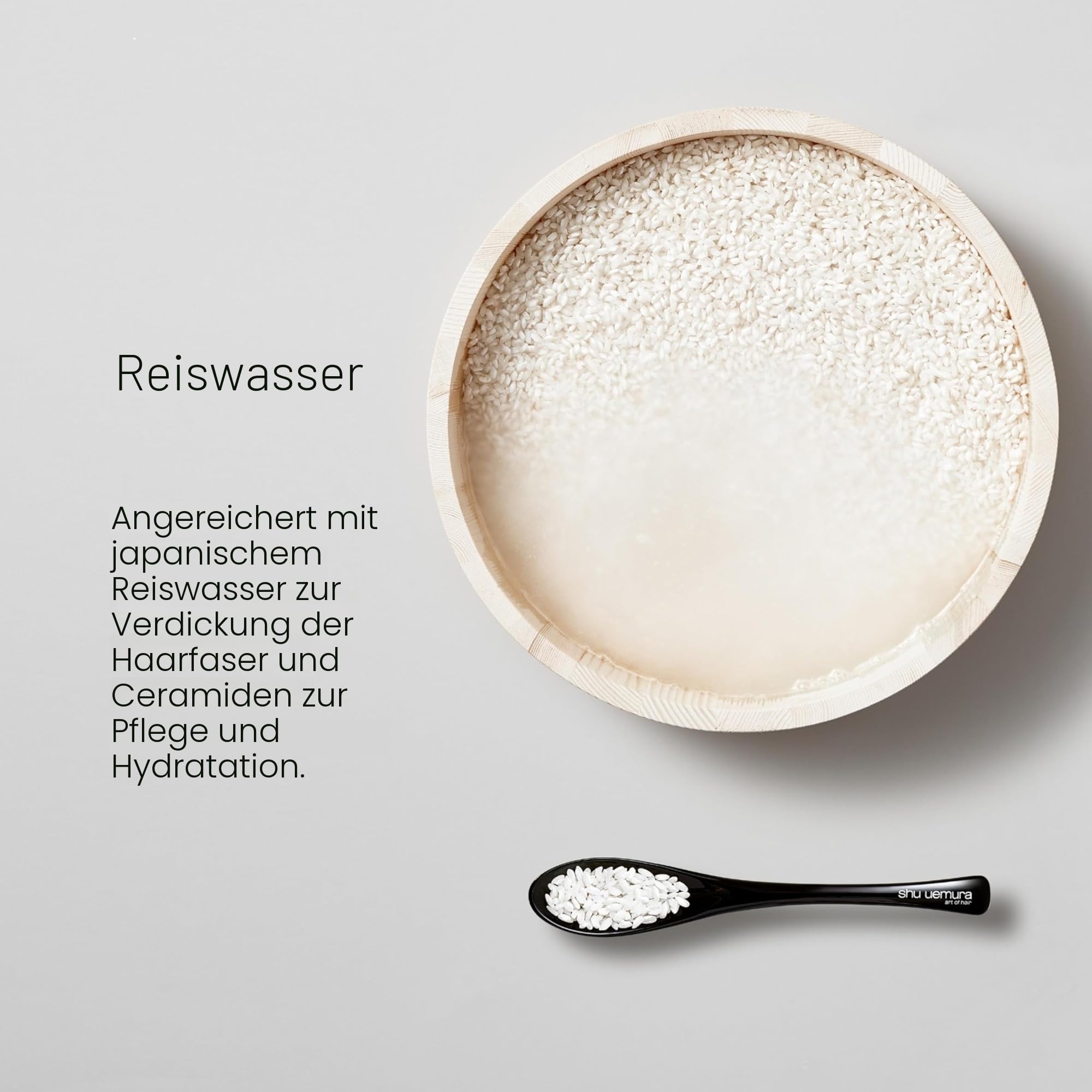 Shu Uemura, Izumi Tonic, Serum für fülligere Längen, Für brüchiges Haar, Mit Reiswasser und Ceramiden, Für fülligeres Haar mit weniger Spliss, 90 ml