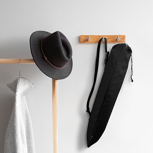 Miniatura 6 de Funda de transporte de viaje para trípode de teléfono y palo de selfie, bolsa de almacenamiento de trípode de nailon con correa compatible con