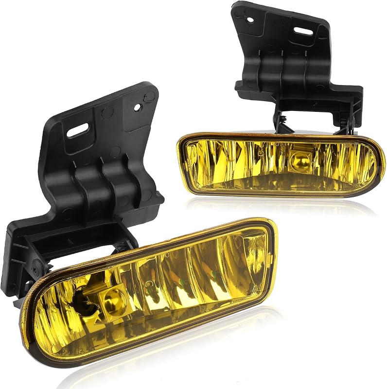 Par de faróis de neblina DRIVESTAR com lâmpadas 880 12 V 27 W e lente âmbar para Silverado, Suburban e Tahoe