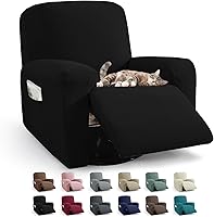 Vista 12 de JIVINER 5 Piezas Fundas Elásticas para Sofá Reclinable Funda para Sofá Reclinable con Parte Inferior Elástica Jacquard Ajustada Reclinable Funda