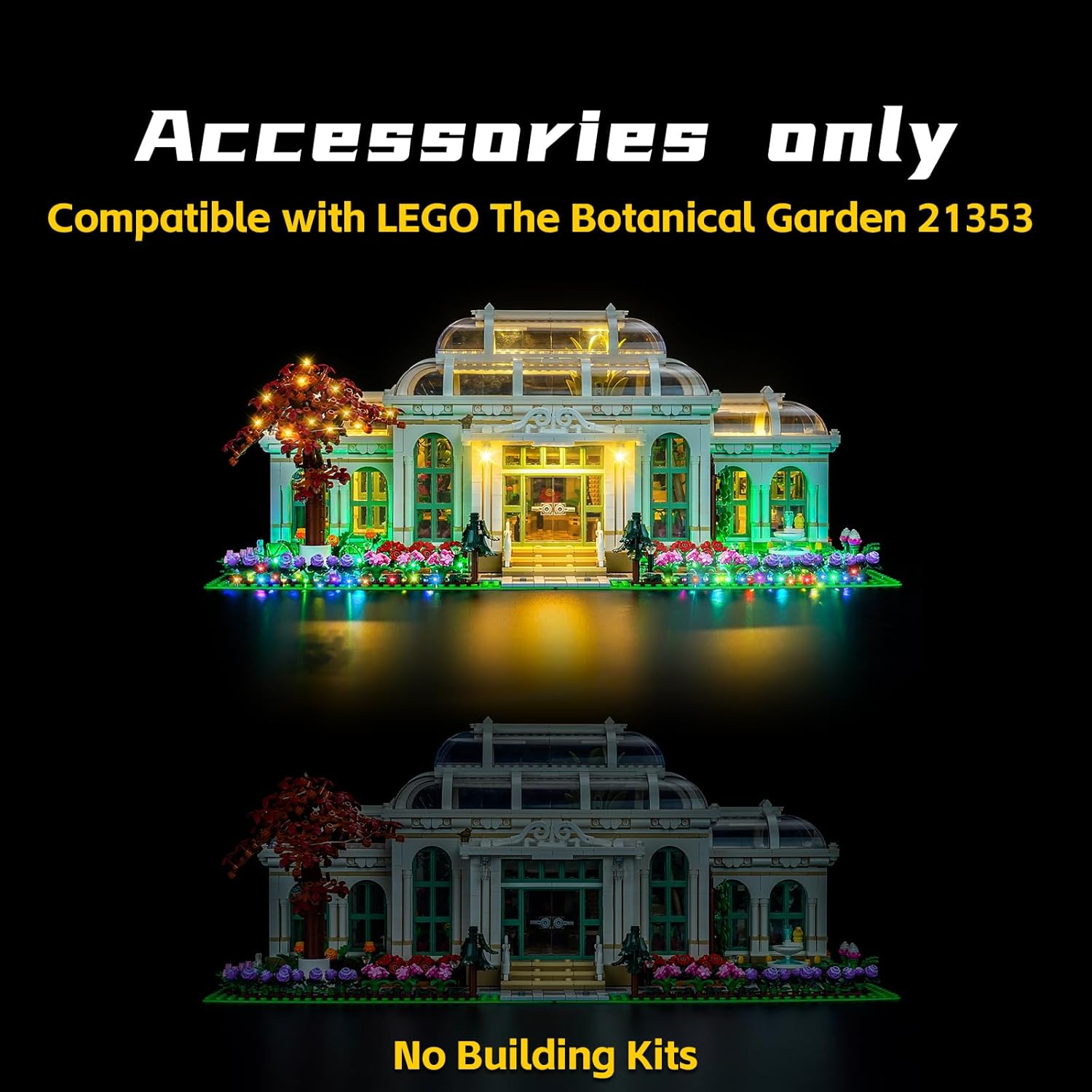 BrickBling LED Light Compatible with Lego The Botanical Garden, Creative Lighting Kit Compatible with Lego 21353-No Bricks (Classic Version Light)