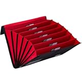 Rough Enough Accordion Expanding File Folder Important Document Organizer Storage with 7 Pockets for Home Office Travel Black Cordura
