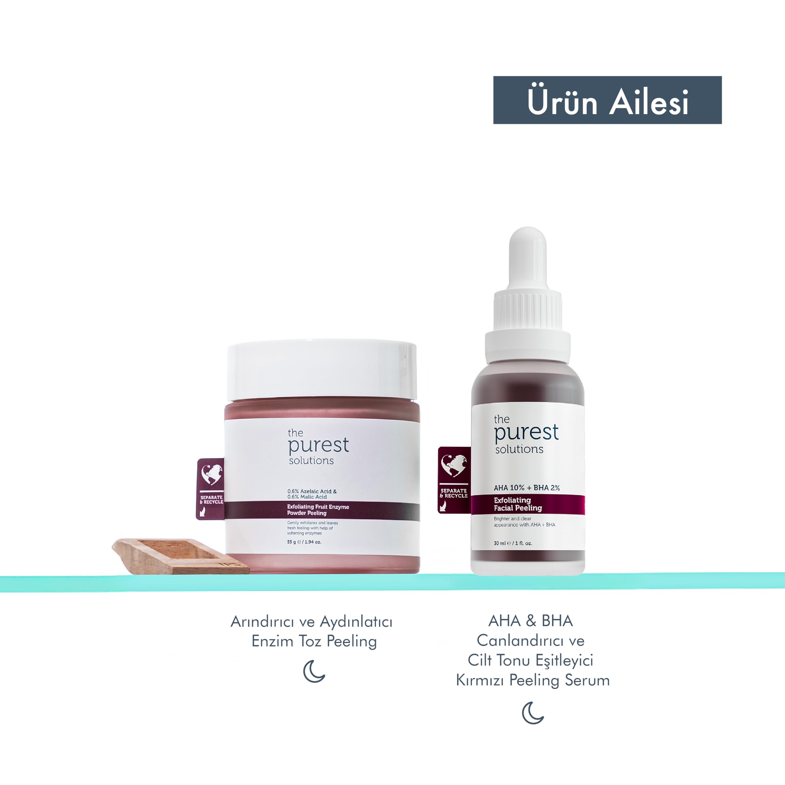 The Purest Solutions Fruit Enzyme Powder Exfoliator & Peeling - Toz Peeling (%0.6 Azelaic Acid & Malic Acid)