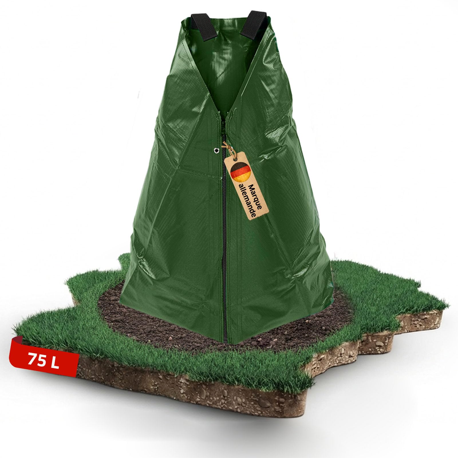 NOOR Sac d’arrosage pour arbres FROGBAG robuste 75 L - lot de 2