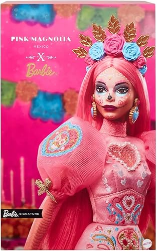 Miniatura 7 de Barbie 2023 Día De Muertos x Muñeca Magnolia Rosa Edición Limitada, HJX16