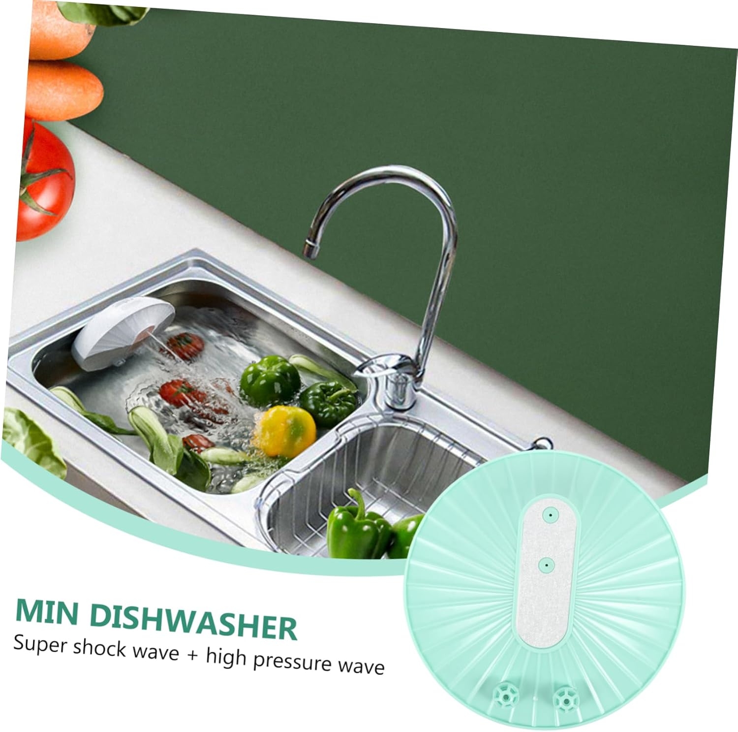 DOITOOL Mini Dishwasher Countertop Portable Usb Dish Washing Machine Automatic Clean and Dry