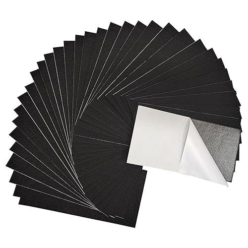 Jtnohx Hojas de fieltro autoadhesivas, fieltro con respaldo adhesivo, 33 piezas de adhesivo de fieltro de 4 x 8 pulgadas, fieltro rígido de colores