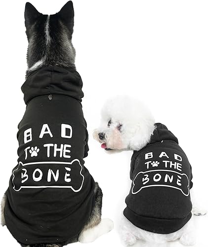 Miniatura 61 de BINGPET - Sudaderas con capucha de seguridad para perros, suéter para cachorros, abrigos para perros para clima frío, suéter de forro polar