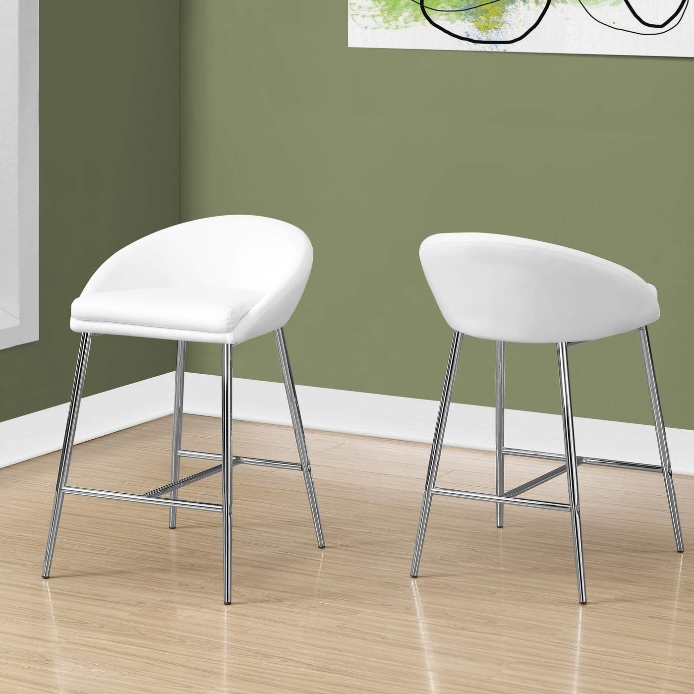 Monarch Specialties I BARSTOOL, White