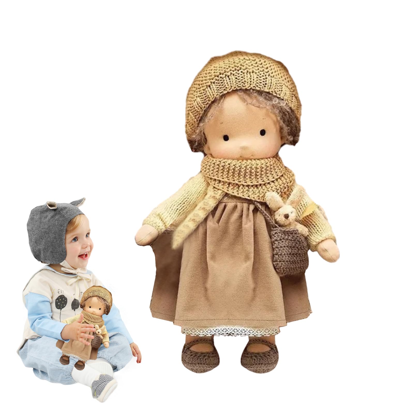 ハンドメイド・可動Big ベビお人形・アートドール・ぬいぐるみ