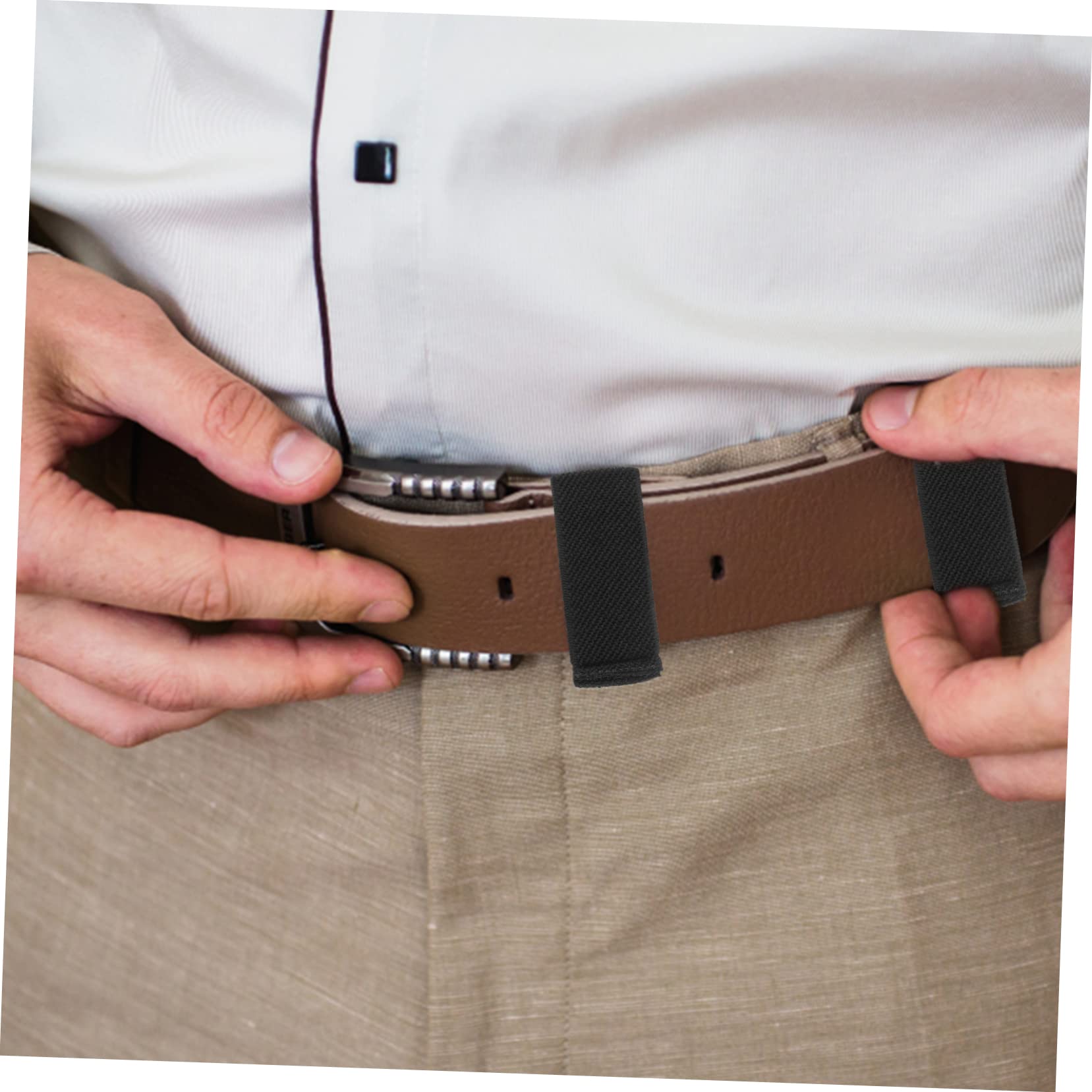 Happyyami 4 Piezas Ancla de cinturón Aros de cinturón al Aire Libre Soporte de Lona Cinturones para Hombres Backpack Puente de cinturón para Hombres cinturón de trabilla para Hombre elástico
