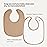 Konssy Muslin Baby Bibs 8 Pack Baby Bandana Drool Bibs Cotton for Unisex Boys and Girls, Soft Absorbent Set for Teething and Drooling