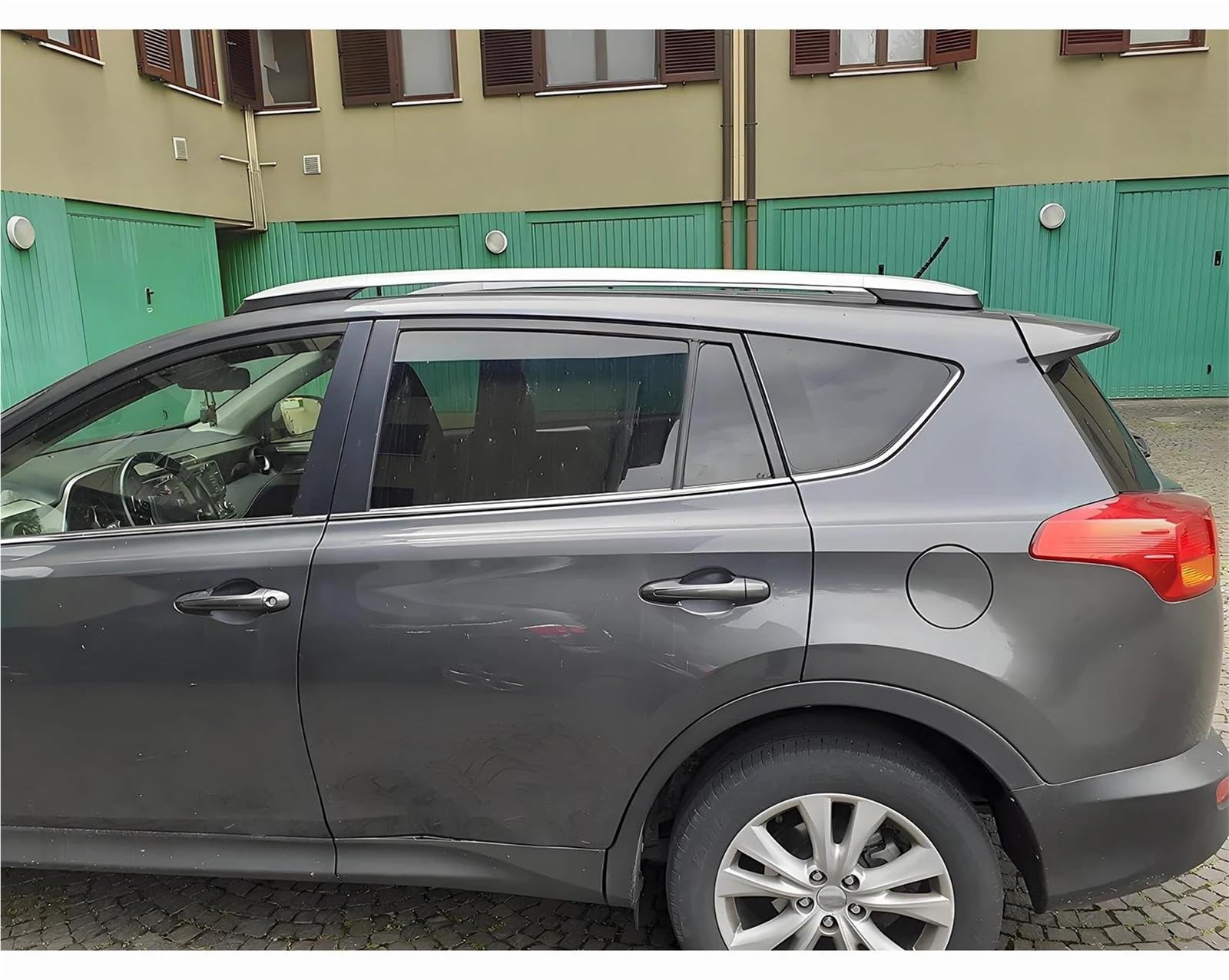Genérico Portaequipajes Techo para Coche Barra Superior Aleación Aluminio Color Plateado para RAV4 XA40 2013 2014 2015 2016 2017