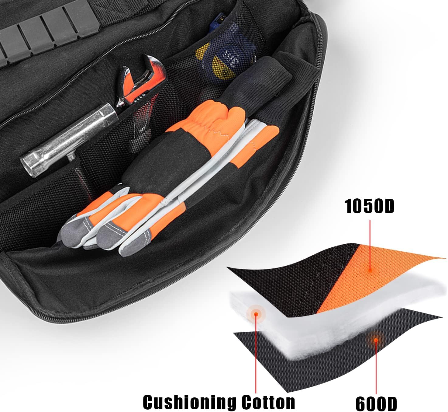 Chainsaw Bag - Size Upgrade, Improved Portable Chainsaw Carrying Case, Full Protective Chainsaw Storage Bag Fit for Stihl/Husqvarna 16"/18"/20" Chainsaws