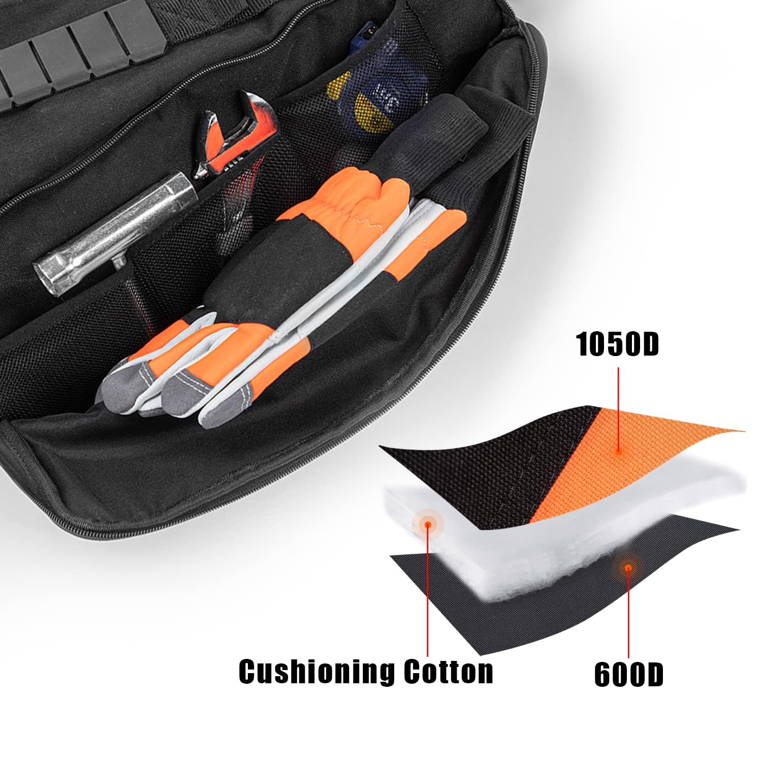 Bolsa de Motosierra Mejorada, tamaño Mejorado, Funda de Transporte portátil para motosierras Stihl/Husqvarna de 16 Pulgadas, 18 y 20 Pulgadas