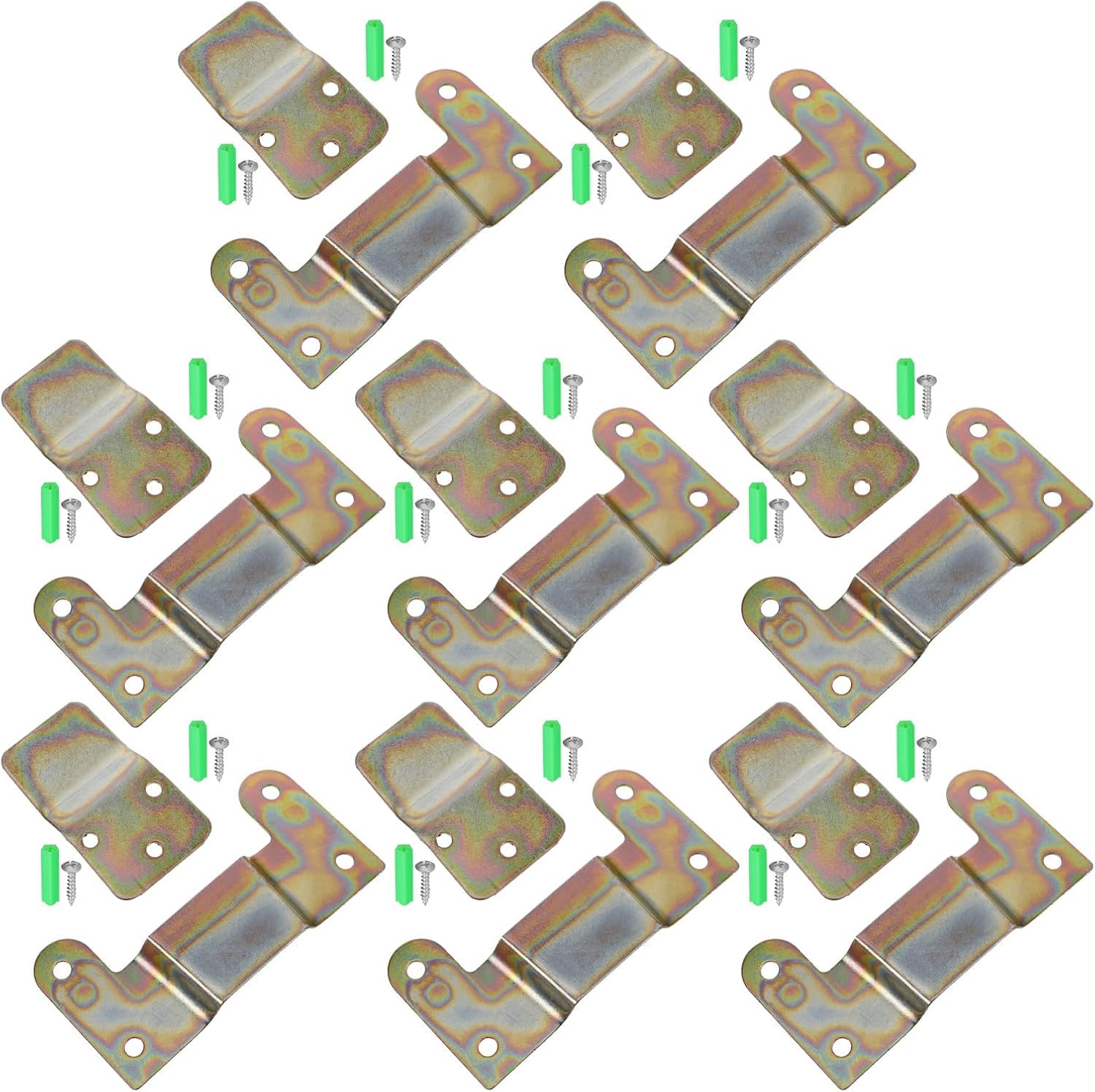 8 Sets Wall Fan Mounting Bracket Iron Plate for Oscillating Fans