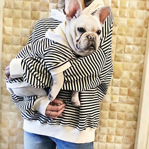 Miniatura 10 de HQREA Sudadera con capucha para perro, ropa de lujo para perro, chaqueta de invierno para perro, ropa clásica para mascotas, abrigo de bulldog