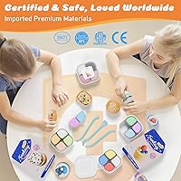 Vista 5 de Arcilla de modelado para secado al aire para niños - Artesano de horneado, kit de arcilla de 12 cajas con 4 herramientas y tutoriales, suave kit