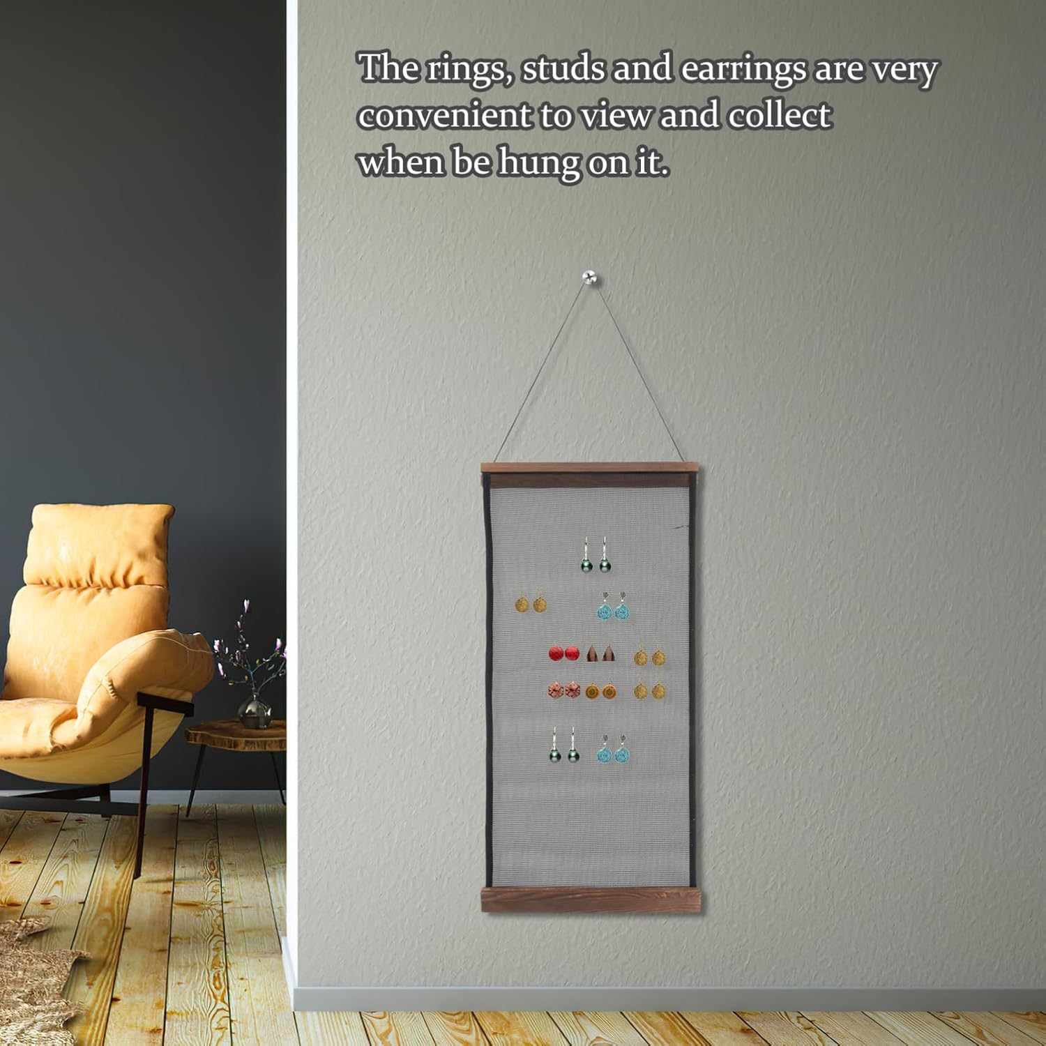 5pcs Jewelry Display Stand Jewelry Holder for Earrings Necklace Storage Frame Racks Rectangular Earring Shelves Parasol Top Cap Earring Holder Plastic Mesh Display Board