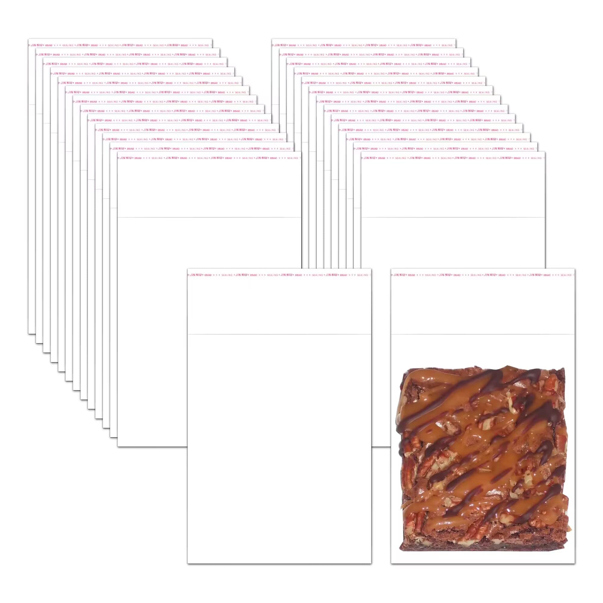 300pcs Clear 4x4 Adhesive Cellophane Bags – Self-Stick OPP Baggies For Snacks, Cookies, Candies & Crafts - View #7