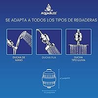 Vista 6 de AquaBliss - Cromo (SF100)- Filtro revitalizador de alto rendimiento para la ducha - Reduce la piel seca con picazón, la caspa, el eccema y mejora