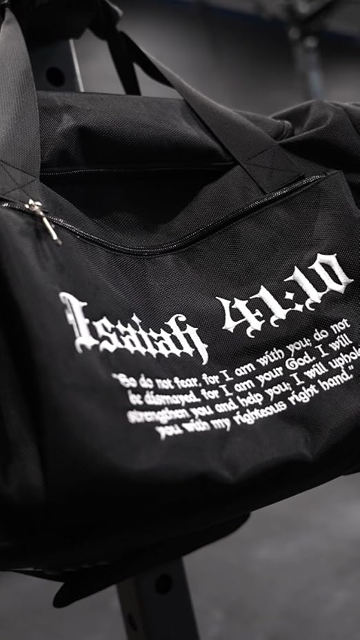 Amazon.com | SAINT KAIZEN Fear Not Christian Embroidered Duffle