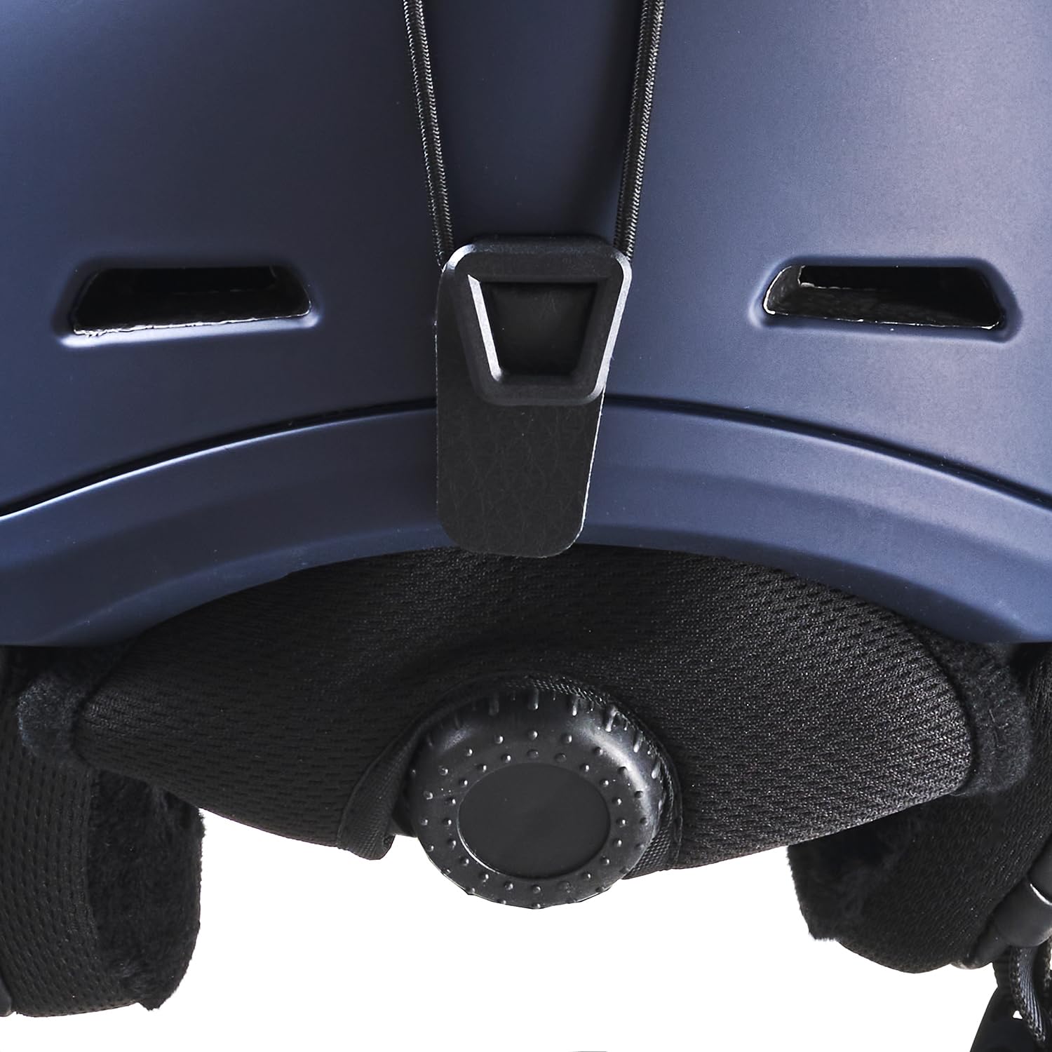 BLACK CREVICE Davos Kask narciarski z wizjerem, regulowany kask narciarski dla mężczyzn i kobiet, kask narciarski z uchwytem na latarkę czołową/okulary, kask narciarski i snowboardowy z pokrowcem