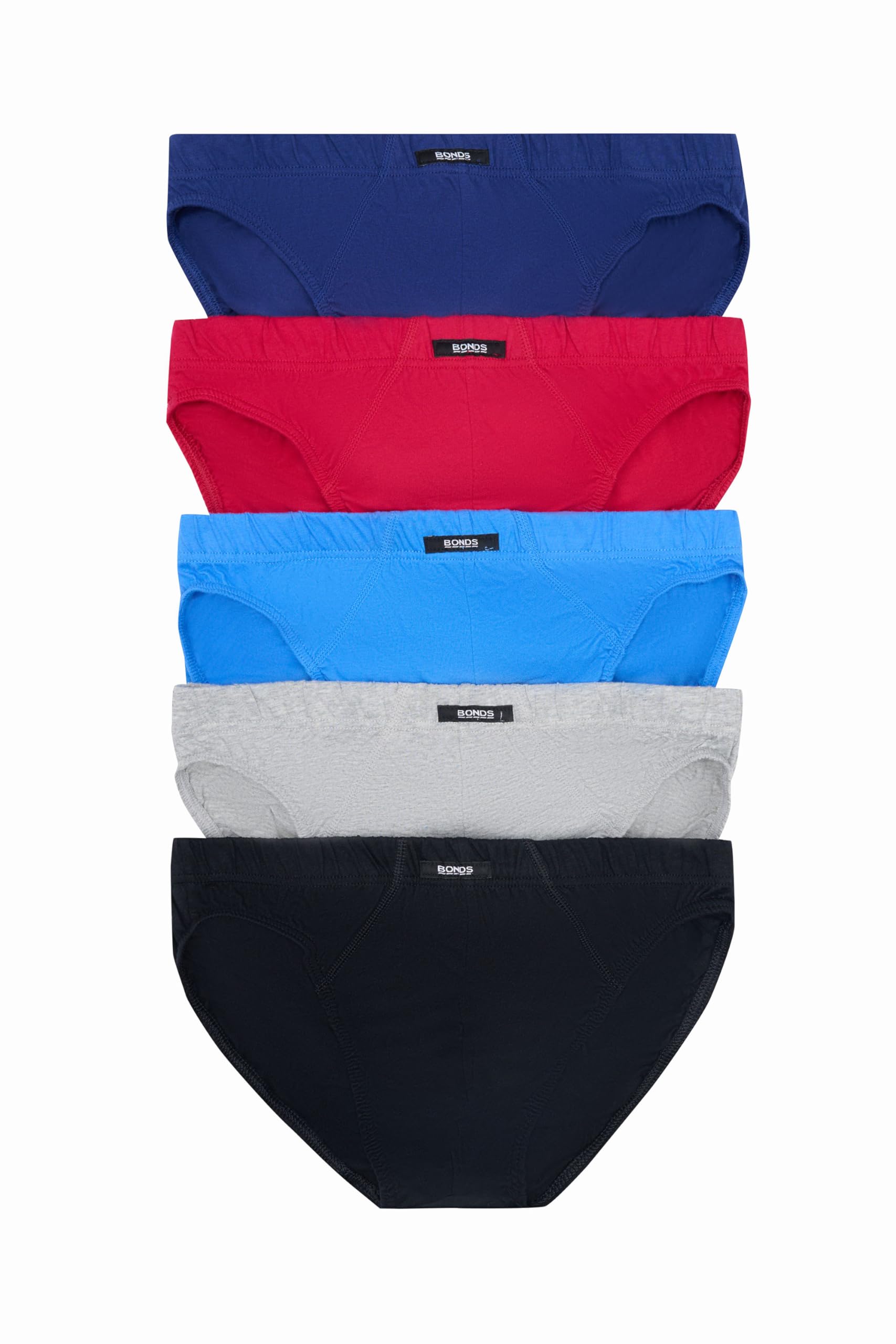 Bonds Men's Underwear Cotton Action, Multi PE0 (5 Pack), L