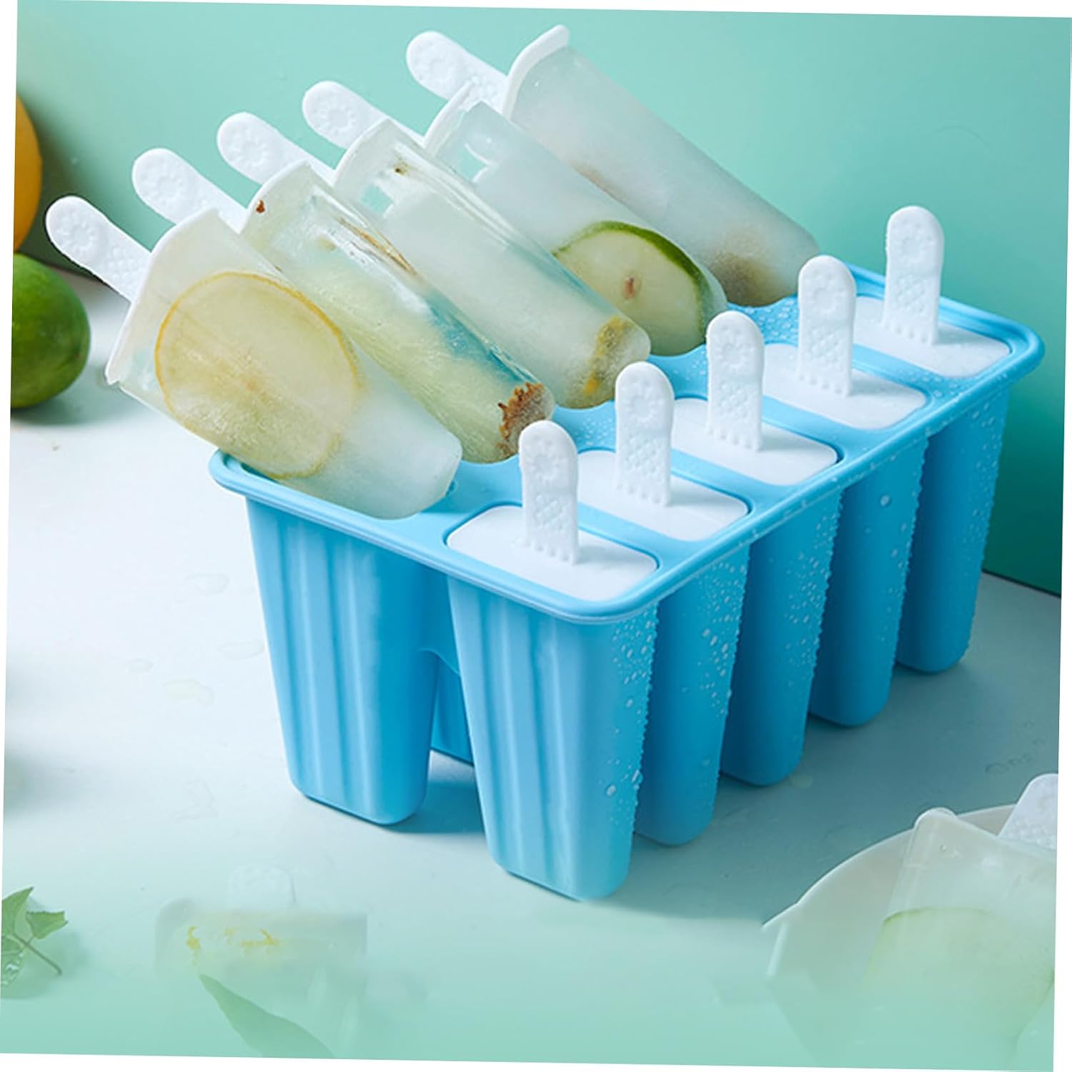 Silicone Ice Cream Reusable Freezer Silicone for Food Diy Ice Pop and Yogurt Making Tool Easy Set for Kids Party Use 5.51 X 4.72 X 3.54 in
