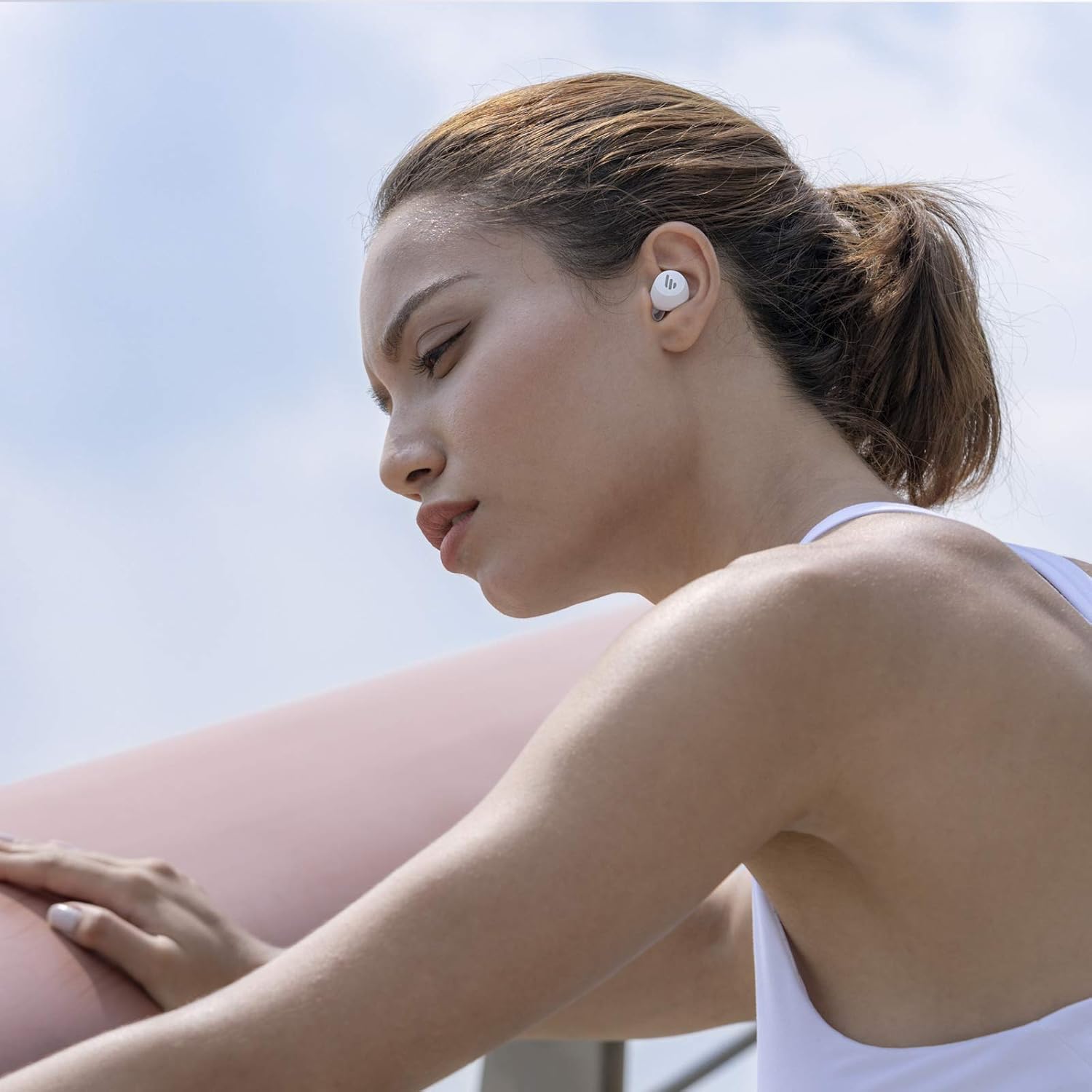 Blасk Frіdау - 80% оƒƒ Edifier TWS6 True Wireless Earbuds – Ultra-Slim Profile Sports in-Ear Headphones Feature Bluetooth 5.0 with aptX, 32-Hour Battery Life with Wireless Charging, IP55 Waterproof and Dustproof, White