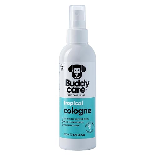 Buddycare Colonia para perros - Tropical - Colonia para perros refrescante y con aroma tropical