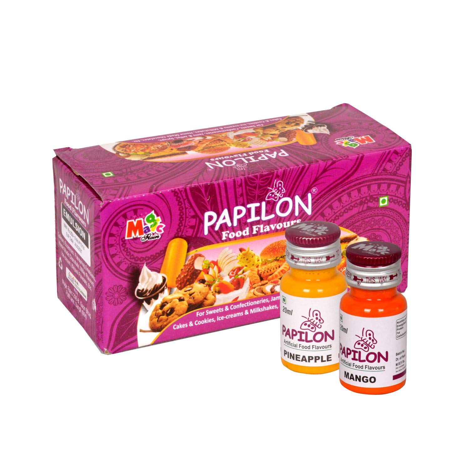 See full amazon price history chart for Papilon Concentrated Flavouring Emulsion pack of 10 Bottle(20ml Each) for Icecream/Gola /Ice candy Papilon Concentrated Flavouring Emulsion pack of 10 Bottle(20ml Each) for Icecream/Gola /Ice candy (B0CJ9LK9TH) Amazon Price History, Amazon Price Tracker