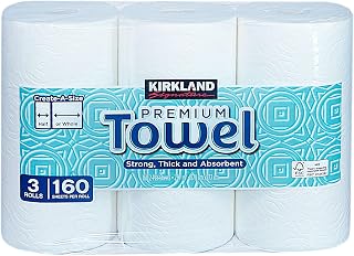 Costco 厨房纸巾(2层)160张×3卷 高级纸巾 厚