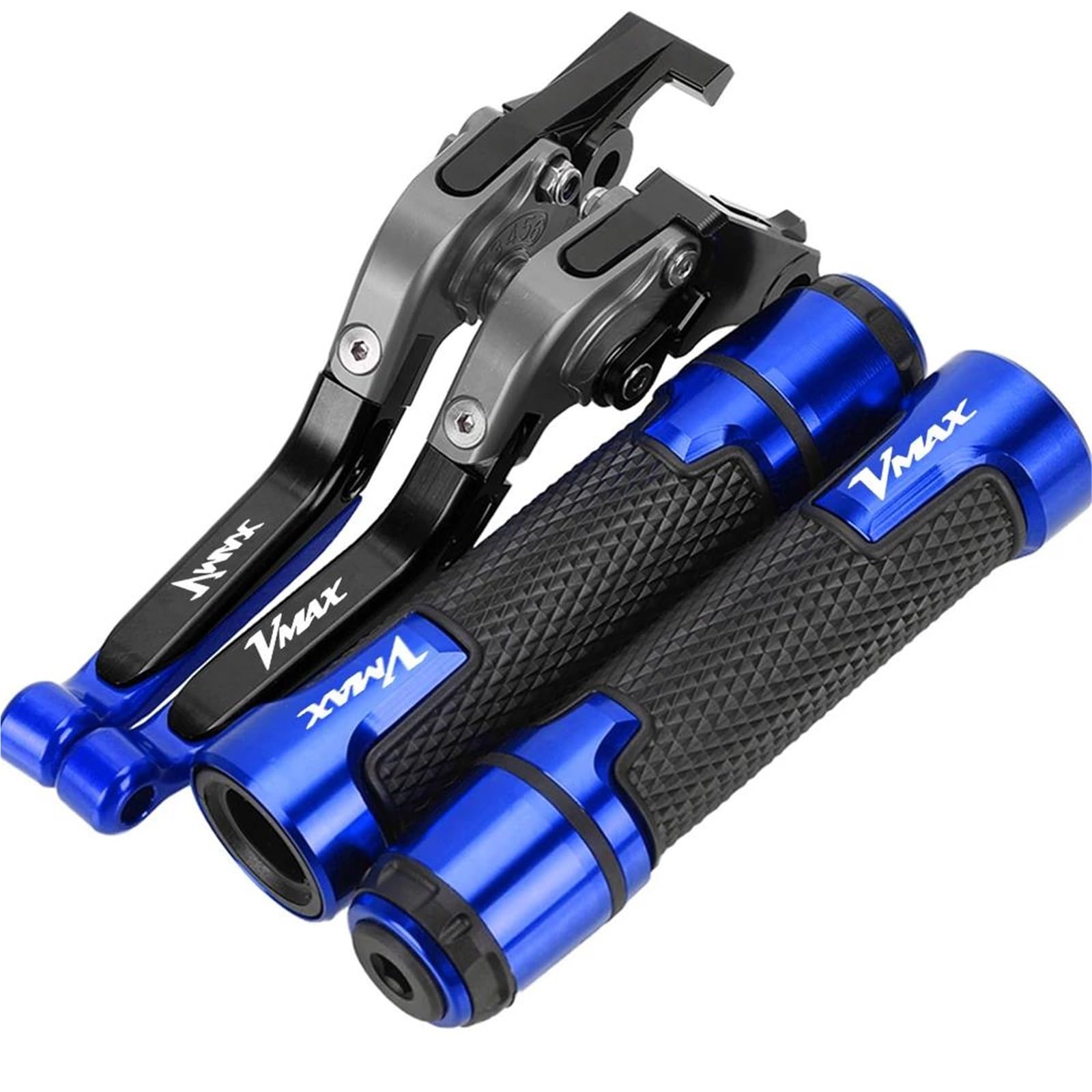 Jhybdp Color 19 Handlebar Levers Motorcycle Brake Clutch Lever Handlebar Grips For Vmax1700 V-Max1700 Vmax V-Max 1700 2009-2020 Handle Bar Extension Kit Motorbike Brake Grips Clutch Lever