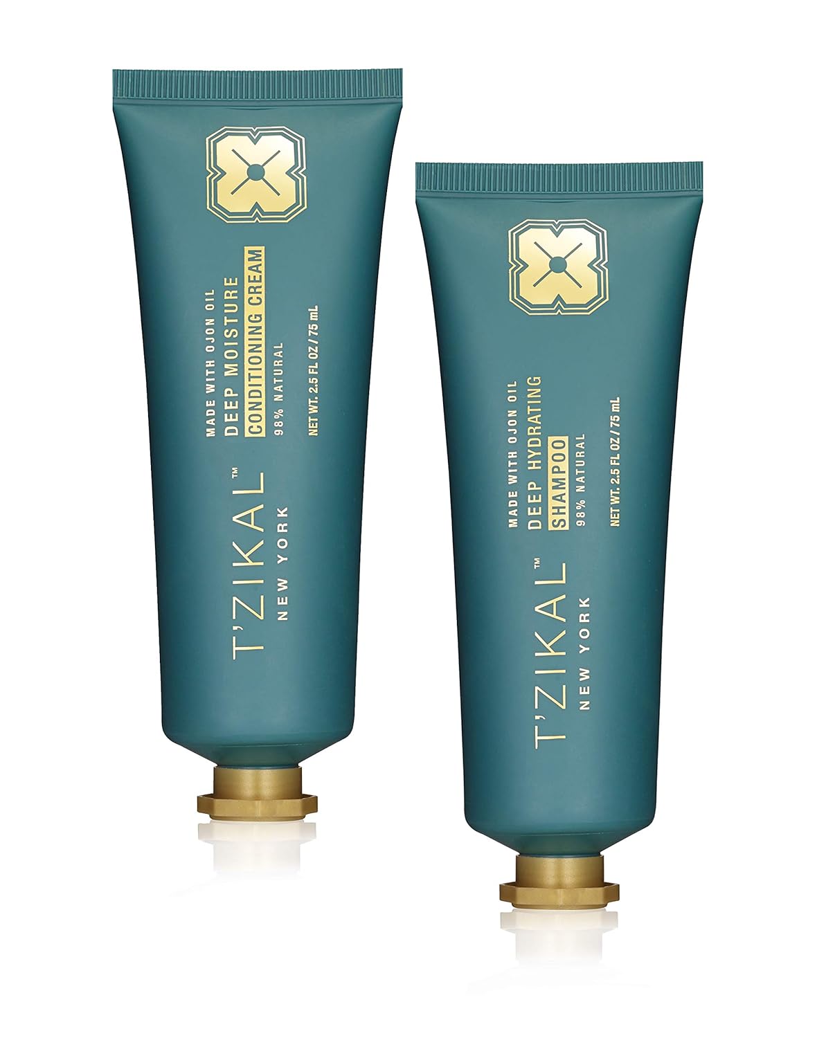 T'zikal Bare Project with Ojon Oil - Organic Travel Size Shampoo and Conditioner Set - Hypoallergenic, Clarifying, and Conditioning for Natural, Curly, and Color Treated Hair - Paraben Free