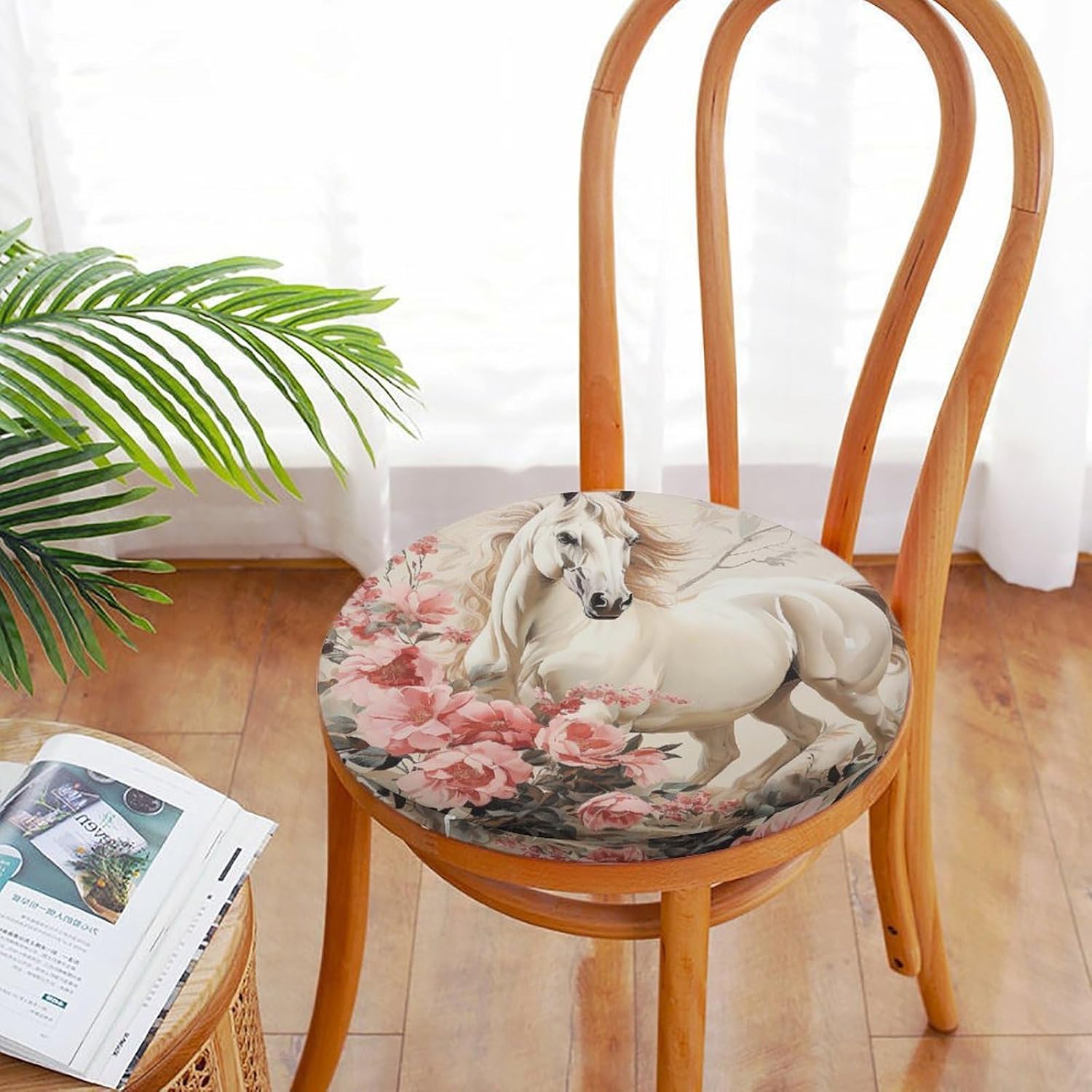 Horse Image Chair Cushions Floor Pillow Chair Pad