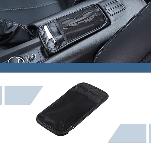 Miniatura 9 de Funda para reposabrazos de consola central compatible con Mazda MX-5 NC RF Miata 2016-2023, funda de cojín de cuero para reposabrazos de consola