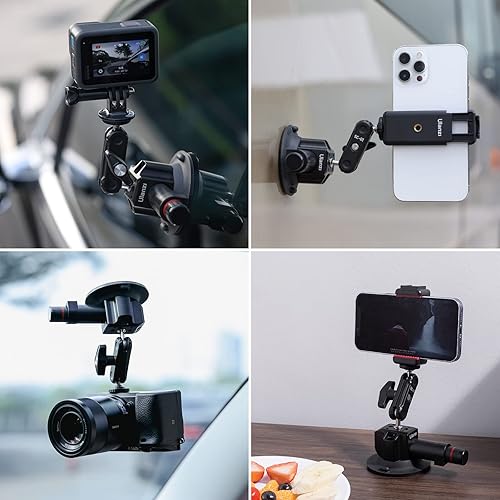 Miniatura 8 de ULANZI SC-02 Soporte de brazo mágico de montaje de succión para cámaras DSLR para cámara de acción GoPro grabación de video