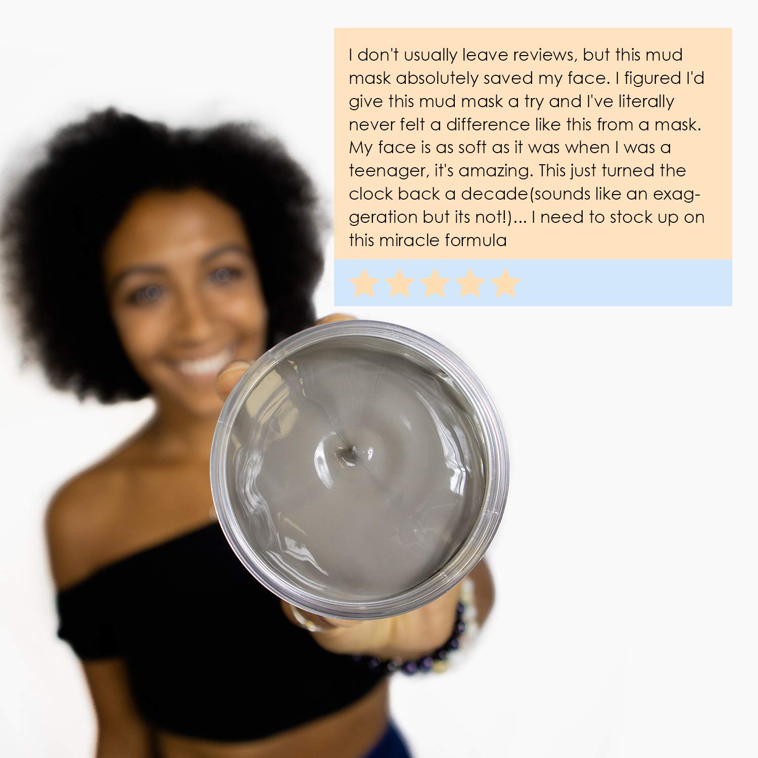 Dead Sea Mud Mask with Brush- Face & Body Deep Pore Cleansing, Acne Treatment, Anti Aging & Anti Wrinkle, Organic Natural Facial Clay Mask for Smoother and Softer Skin (250g./8.8oz.) (Single+Brush) : Beauty