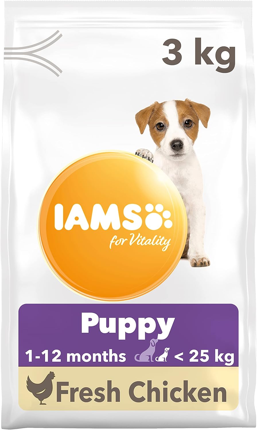 IAMS Complete Dry Dog Food for Puppy Small and Medium Breeds with
