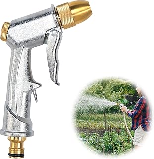 Garden Hose Nozzle Heavy Duty High Pressure Hose Nozzle Garden Hose Sprayer Spray Nozzle Garden Hose Accessories Hose Sprayer Nozzle Spray Water Gun Spray Nozzles Water Sprayer for Hose Lawn Yard
