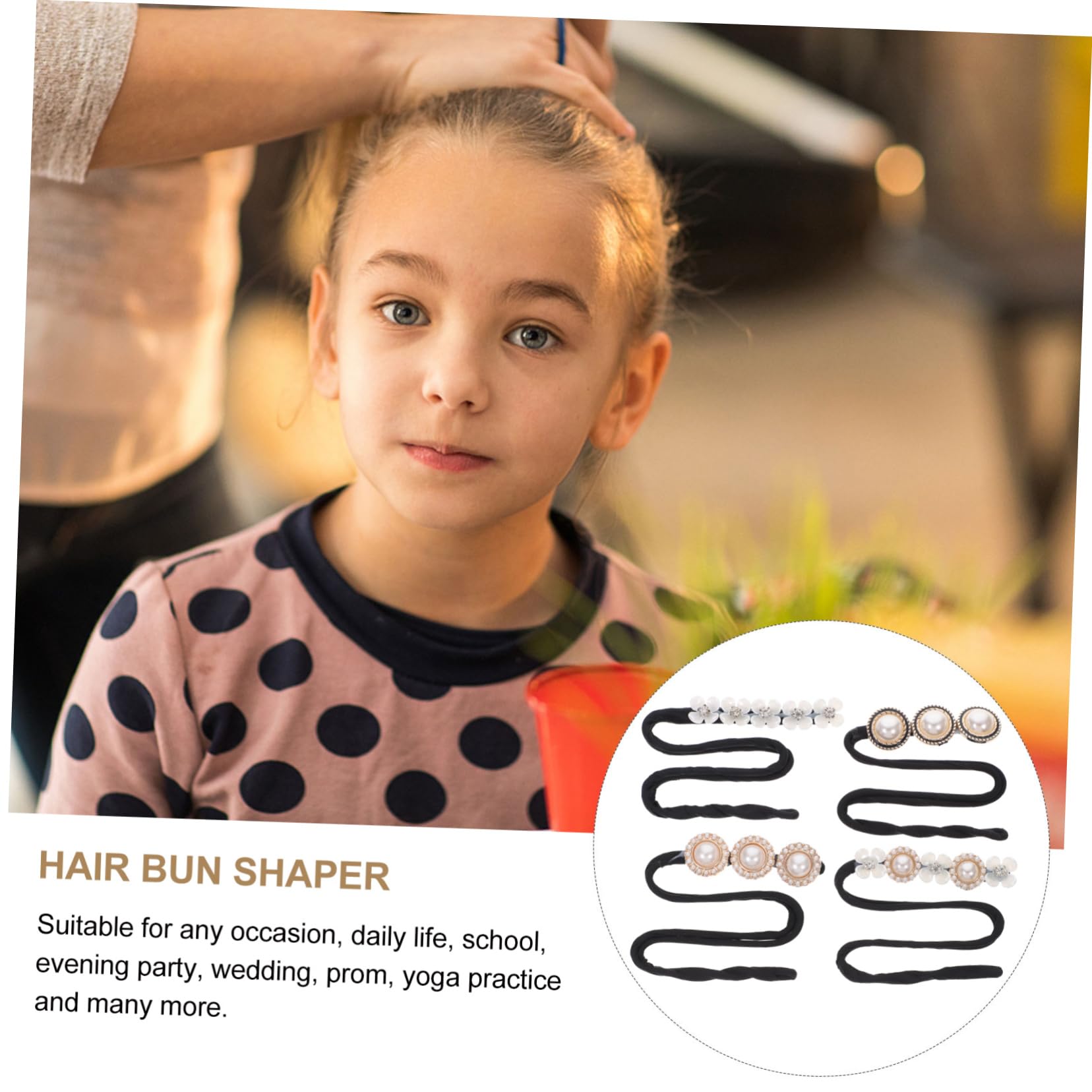 Didiseaon 12piezas Herramienta Para Hacer Moños De Pelo Perlas Accesorio De Para Mujeres y Para Ocasiones y Actividades