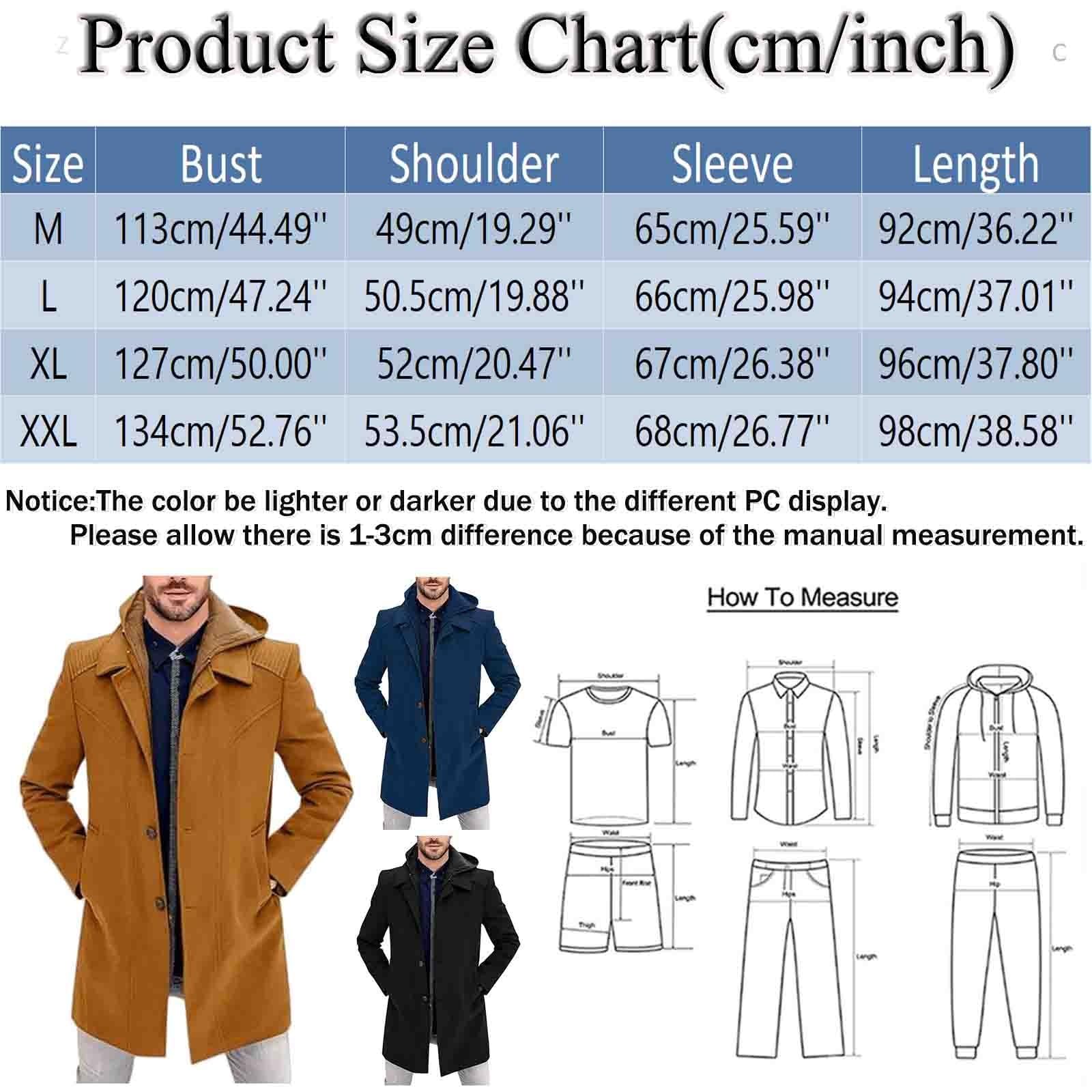 Giacconi Invernali Uomo,Men&aposs Anoraks | Cappotto invernale maschile in lana lungo stile moderno caldo e morbido giacca resistente alle intemperie