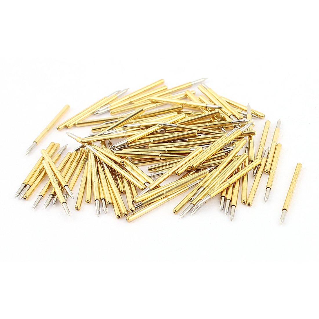 uxcell P75-B Point Tip Metal Spring Test Probe Pin 0.74mm Dia 100pcs